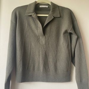 Everlane New Cashmere Sweater Top Polo Size XS relaxed pullover knit.